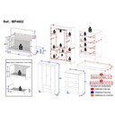 Ver imagem 4 de Quarto de Bebê Completo Berço Americano 3 em 1 Colchão Allegra Multimóveis Mp4602 Branco/off