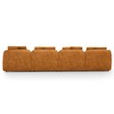 Ver mais imagens de Sofá 5 Lugares com Chaise Direito Sala Living 328cm Arlo F04 Couríssimo Whisky - Lyam Decor