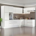 Ver imagem 1 de Armário De Cozinha Completa De Canto 546cm Branco