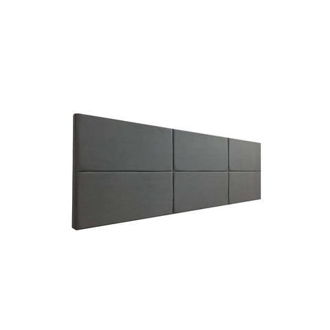 Cabeceira Estofada King 6 Blocos Não É Segredo Suede Animale Cinza 195x60