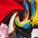 Ver imagem 4 de Toalha para Praia Margex Microfibra Estampada Araras 73cm X 145m Amarela/vermelha