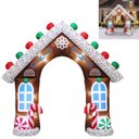 Ver imagem 1 de Arco de Natal Inflavel Grande Enfeite Portal Natalina Luz Iluminação Casa Decoração Final de Ano Sho