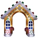Ver imagem 4 de Arco de Natal Inflavel Grande Enfeite Portal Natalina Luz Iluminação Casa Decoração Final de Ano Sho