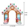 Arco de Natal Inflavel Grande Enfeite Portal Natalina Luz Iluminação Casa Decoração Final de Ano Sho - 10
