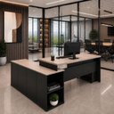Ver mais imagens de Mesa de Escritório Pedestal Presidente em L 170x160cm Executiva Tampo 30mm Armário Lateral 3 Gavetas