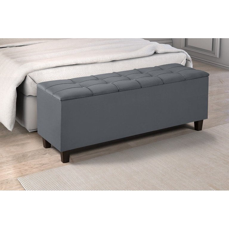 Baú Recamier Bali Cama Casal 150cm Quarto Sala Organizador
