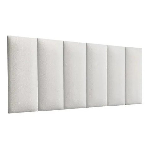Cabeceira Modular Sonho Casal 60x140 Em Corino Branco