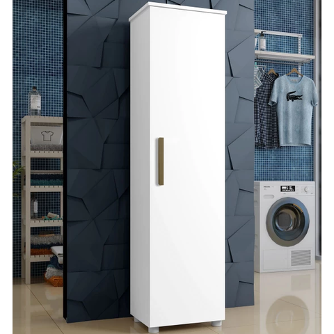 Armário Multiuso Jasmin 1 Porta Kaiki Móveis - Branco