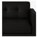 Ver imagem 2 de Sofá para Escritório Roma 03 Lugares - Corino - Cor Preto - 60042
