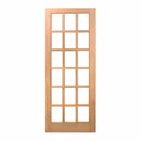 Ver imagem 1 de Folha de Porta em Eucalipto Acabamento Natural 210x80cm PM14 Estilo Cruzeiro Portas