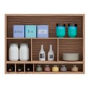 Ver imagem 3 de Armário Aéreo de Cozinha 120cm com 2 Portas Basculantes e Vidro Reflecta 100% MDF Vicenza 
