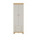 Ver imagem 7 de Guarda-roupa Infantil 62cm 2 Portas e 2 Gavetas Dengo Multimóveis Mp4436 Madeirado/off White