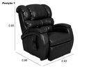 Ver imagem 5 de Poltrona Reclinável Imperial Motorizada Courissimo com Lift:preto 851