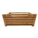 Ver imagem 2 de Cachepo Ripado Duplo 32x18 Eucalipto Stain Mogno