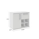 Ver imagem 4 de Conjunto para Banheiro 3 Peças 1 Gabinete com Cuba 1 Armário com Espelho 70cm Bia Branco