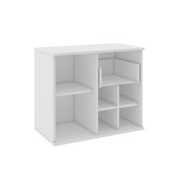 Conjunto para Banheiro 3 Peças 1 Gabinete com Cuba 1 Armário com Espelho 70cm Bia  - 9