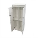 Ver imagem 4 de Armário Locker Guarda Volume 4 Portas com Chave Multiuso , Academia e Vestiário ME4204 Branco