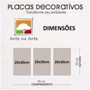 Ver imagem 4 de Kit Placas Quadros Decorativos 3 Pçs 20x30 Horizonte Quente 