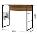 Ver imagem 3 de Mesa Para Manicure Aparador 90cm Fabrick Marrom Caemmun