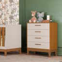 Ver imagem 1 de Cômoda Gaveteira para Quarto de Bebê Flip Bege/Areia Fosco/Savana