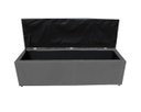 Ver imagem 4 de Kit Cabeceira e Recamier Baú para Cama Box Casal Queen:cinza Ecuro