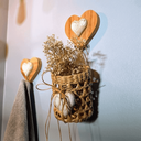 Ver imagem 1 de Coração Gancho de Madeira Cecília - Casa Toco