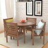 Conjunto com 1 Mesa 4 Cadeiras Pink Sands  - 3