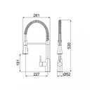 Ver imagem 3 de Monocomando de Cozinha Mesa com Ducha Especial Loren Kitchen 2266 C76 Metal Lorenzetti