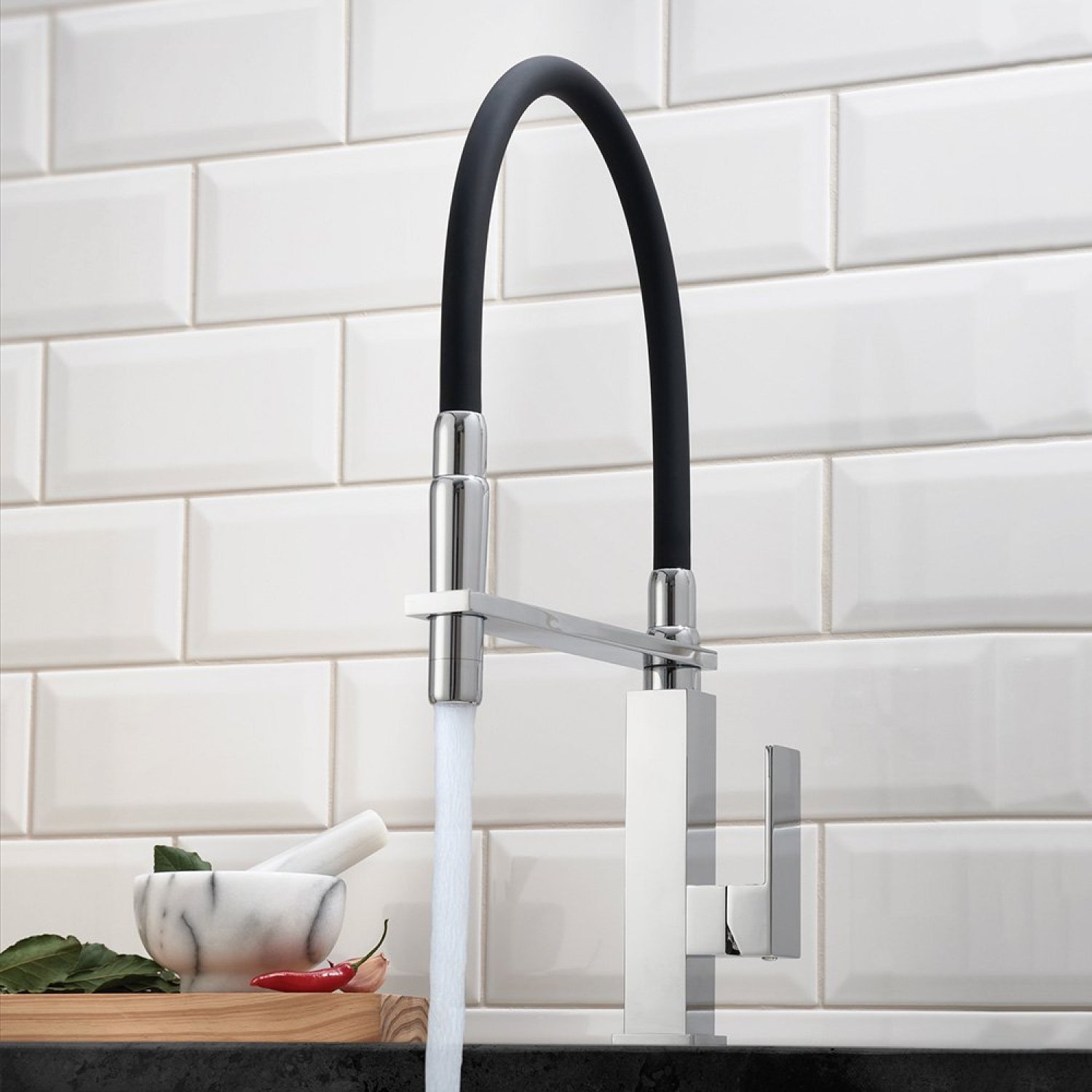 Monocomando de Cozinha Mesa Bica Flexível Loren Vogue 2267 B98 Metal Lorenzetti - 2