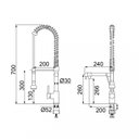 Ver imagem 3 de Monocomando de Cozinha Mesa com Ducha Especial Loren Kitchen 2267 C76 Metal Lorenzetti