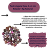 Pedra Ágata Rosa 2 a 4 Cm Rolada 1 Kg Natural - 4