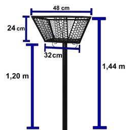Lixeira de Embutir para Calçada Lixeira de Rua Grande Reforçada em Aço Residencial Casa - 6