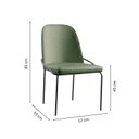 Ver imagem 4 de Conjunto Mesa de Jantar Cone 120cm com 4 Cadeiras Maya Verde