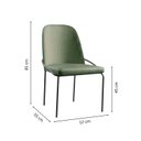 Ver imagem 4 de Conjunto Mesa de Jantar Cone 120cm com 4 Cadeiras Maya Verde