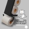 Porta Papel Higiênico de Parede em Aço Industrial Chique Suporte para 3 Rolos Design Funcional, - 5