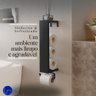 Porta Papel Higiênico de Parede em Aço Industrial Chique Suporte para 3 Rolos Design Funcional, - 4