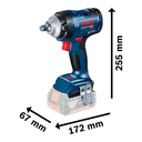 Ver imagem 4 de Chave de Impacto Bosch Gds 18v400 C/2bat 4ah Carregador e Maleta