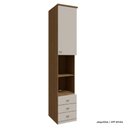 Ver imagem 1 de Modulado Lateral 01 Porta 03 Gaveta 234cm Altura Setiba - Jequitibá/offwhite