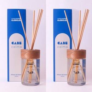 Kit 2 Difusores de Aromas Cabe Calma - Cabecasa 200ml