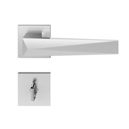 Fechadura Ascot Cromo Acetinado Banheiro - 1