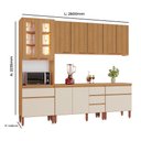 Ver imagem 4 de Cozinha Modulada Completa Tuboarte Leonor 100% Mdf com 11 Portas e 5 Gavetas