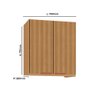 Cozinha Modulada Completa Tuboarte Leonor 100% Mdf com 11 Portas e 5 Gavetas - 8