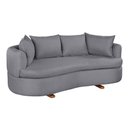 Ver imagem 2 de Sofa 4 Lugares Veludo M-204 2m Living Estofados Martins Veludo Cinza Escuro