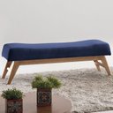 Ver imagem 1 de Puff em Veludo 160cm 40cm x 45cm Horus Azul