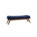 Ver imagem 2 de Puff em Veludo 160cm 40cm x 45cm Horus Azul