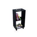 Ver imagem 1 de Mesa de Cabeceira Nicho 60x24 Preta com Prateleira