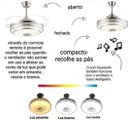 Ver imagem 6 de Ventilador de Teto Retrátil Bivolt Som e Bluetooth