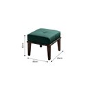 Ver imagem 3 de Puff 45cm Pés Imbuia Livia Verde