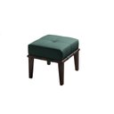 Ver imagem 2 de Puff 45cm Pés Imbuia Livia Verde