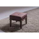 Ver imagem 1 de Puff 45cm Pés Imbuia Livia Rosa